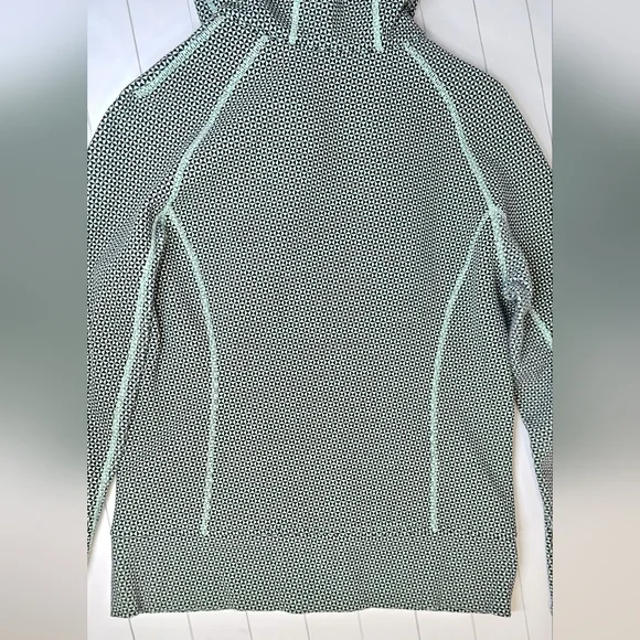 Lululemon Scuba Double Diamond Hooded Lined Zip-Up teal Hoodie Jacket - Picture 4 of 10